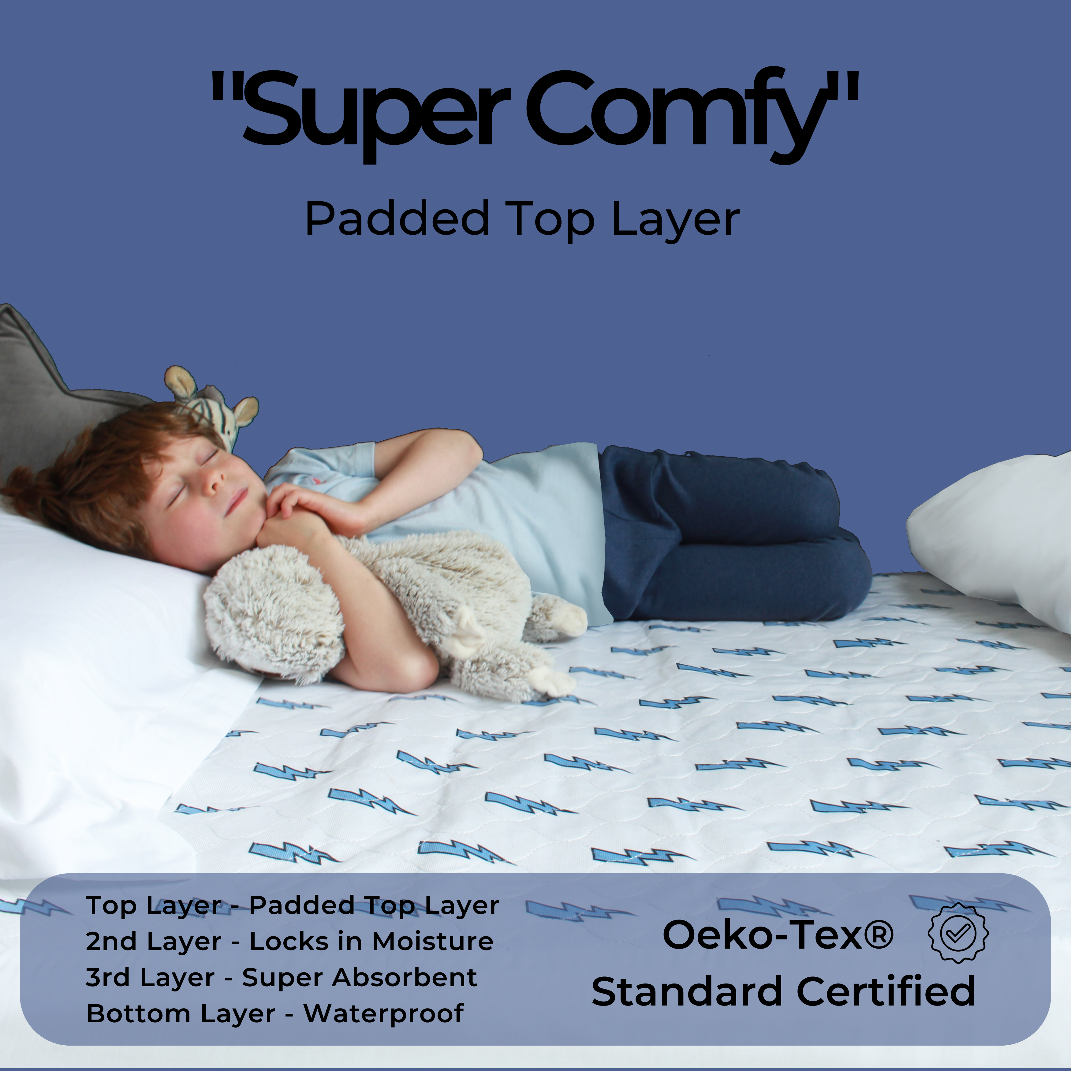 Children's Waterproof Mattress Protector for Night Time Potty