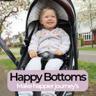 Child in a pram using a rainbow protector