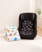Starter potty training bundle with a waterproof bed sheet and car seat protector.